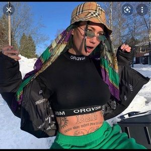 ORGVSM Black CROP TEE S